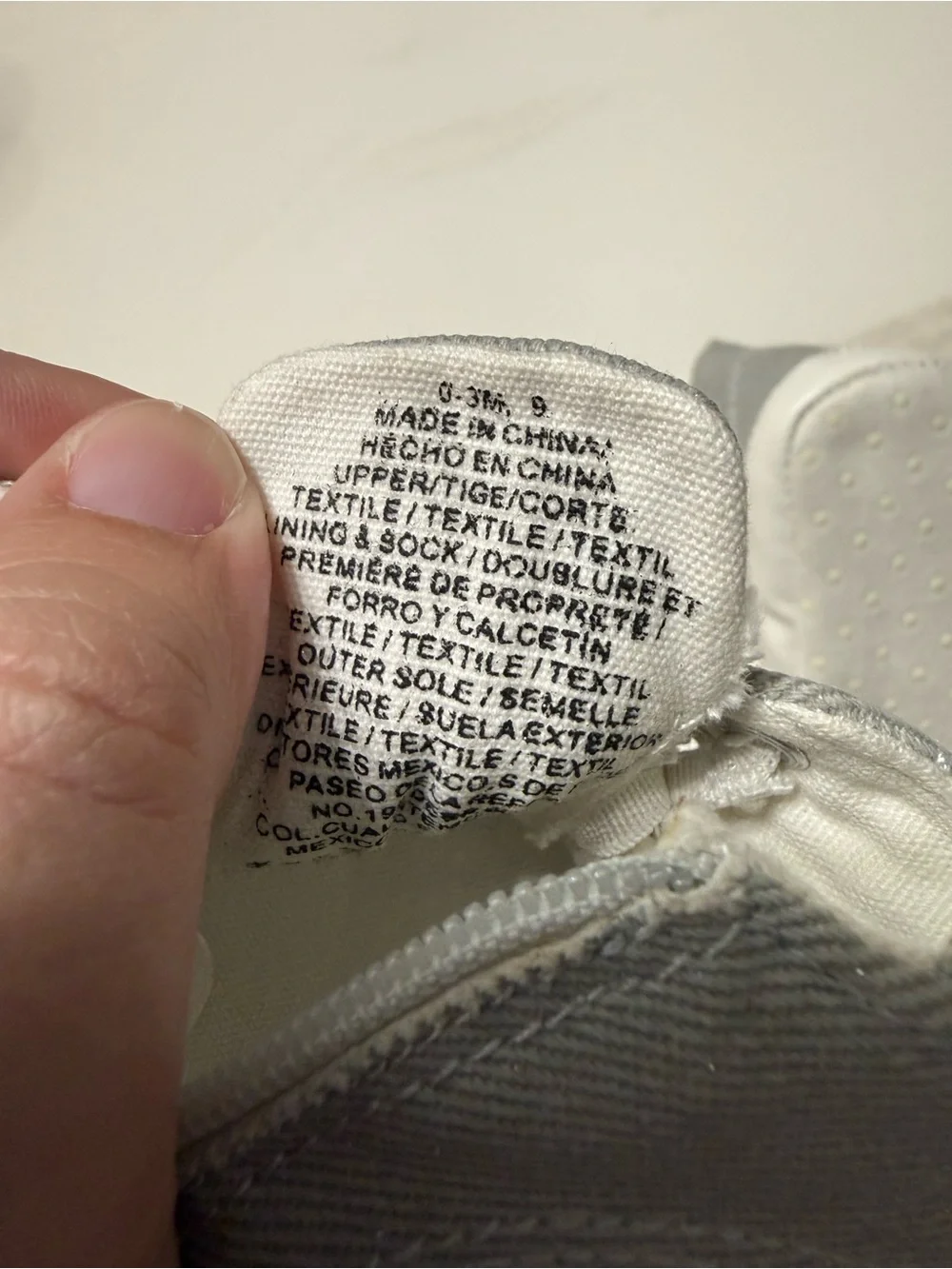 Old Navy Gray Canvas High-Top Baby Sneakers